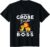 T-Shirt with German Text „Ich bin der große Bruder, der mich zum Cheflöwe“ [German Langu, black