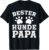Men’s T-Shirt with German Text „Bester Hunde Papa“ Funny Father Father’s Day Gift, black
