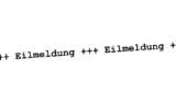 Eilmeldung: 1. April fällt aus