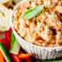 Hähnchen Reispfanne mit Paprika und Mais.