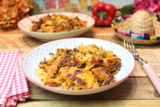 Ofengeröstetes Gemüse mit Chili-Hack – Happy Carb Rezepte