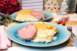 Rahmsauerkraut mit Karotten-Selleriepüree und Frankfurter Rippchen