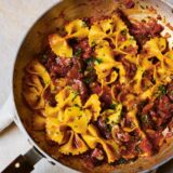 Farfalle mit Chorizo ​​und Feigen – Rezept von Mateo Zielonka